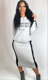 Virtuous hoodie and skirt set